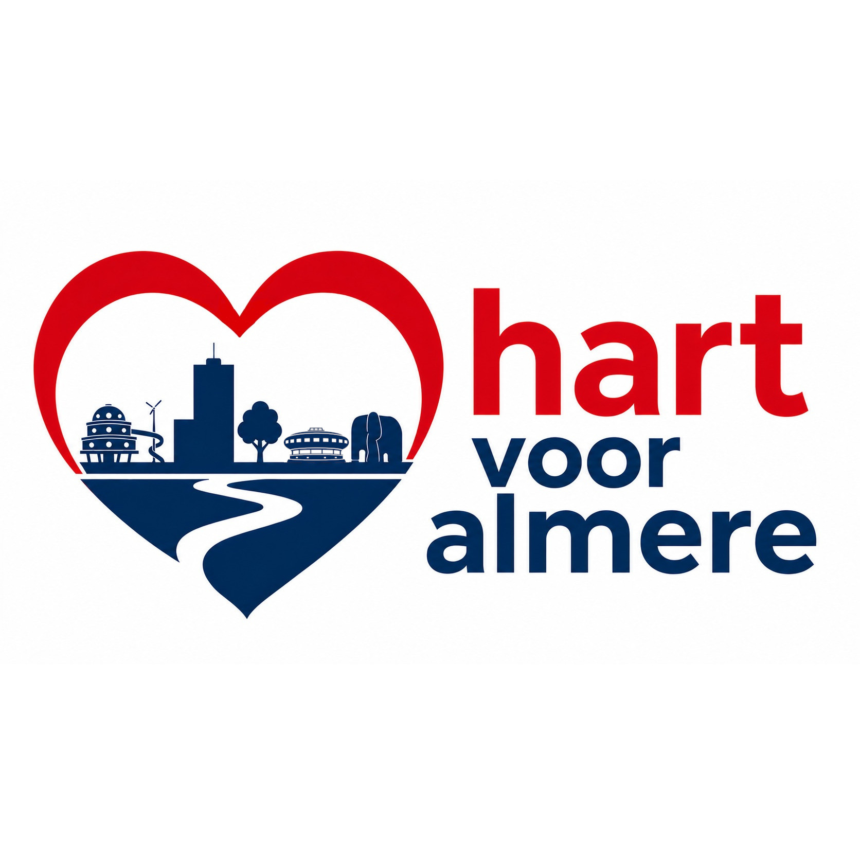 Logo politieke partij Hart voor Almere