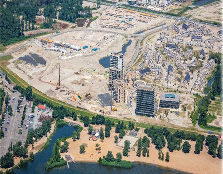 Luchtfoto gebiedsontwikkeling