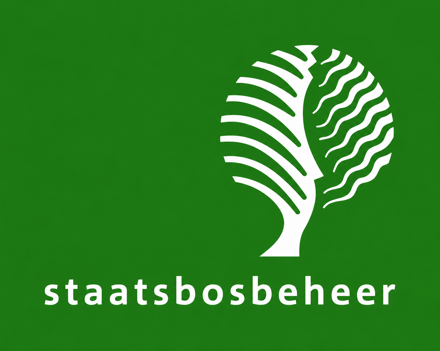 Het logo van staatsbosbeheer