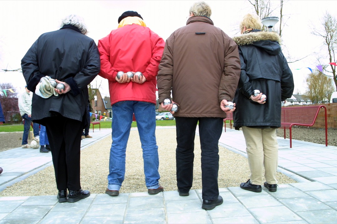 Foto van jeu de boule spelers