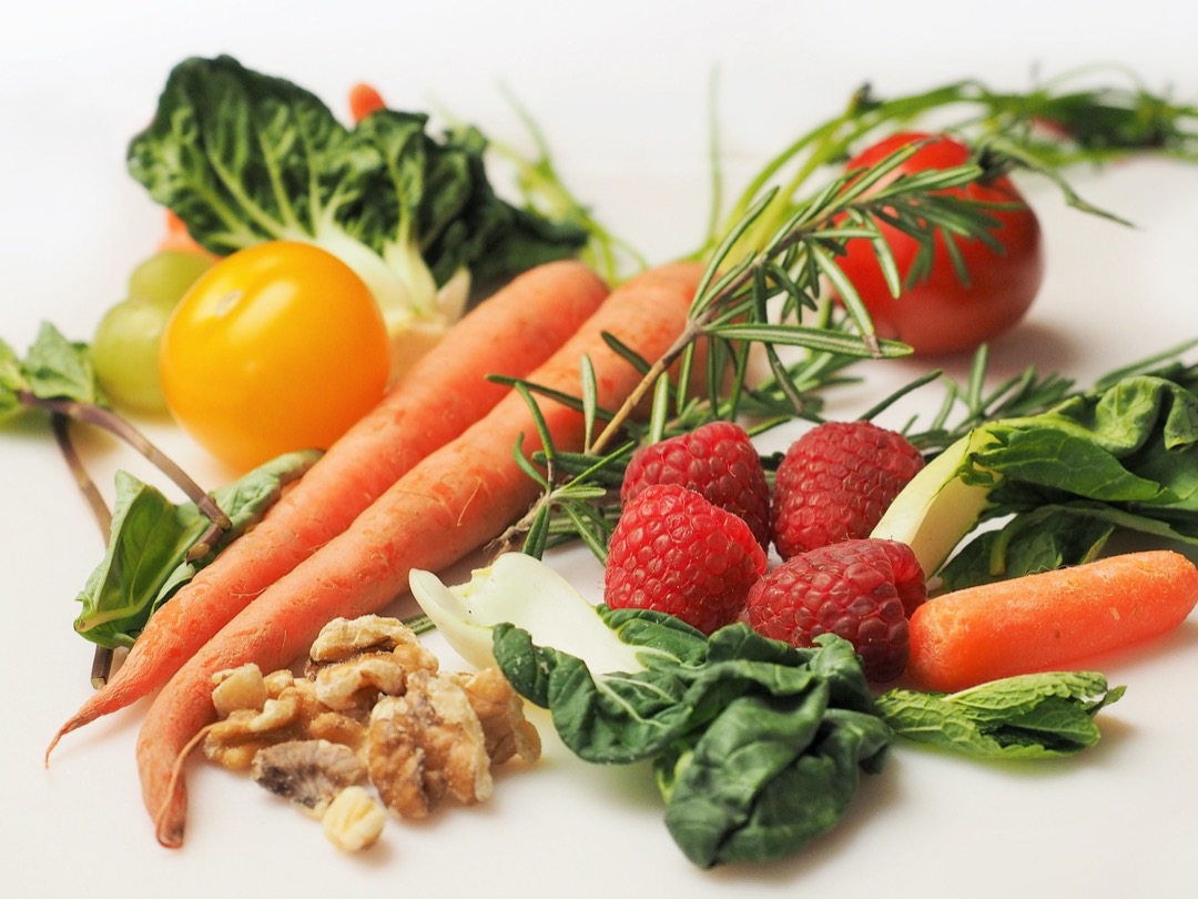 Foto van gezonde groenten en fruit